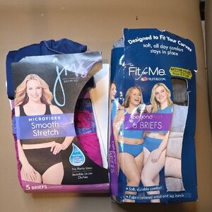 Fruit of the Loom Women's Blue Microfiber Briefs - 6 Pack
